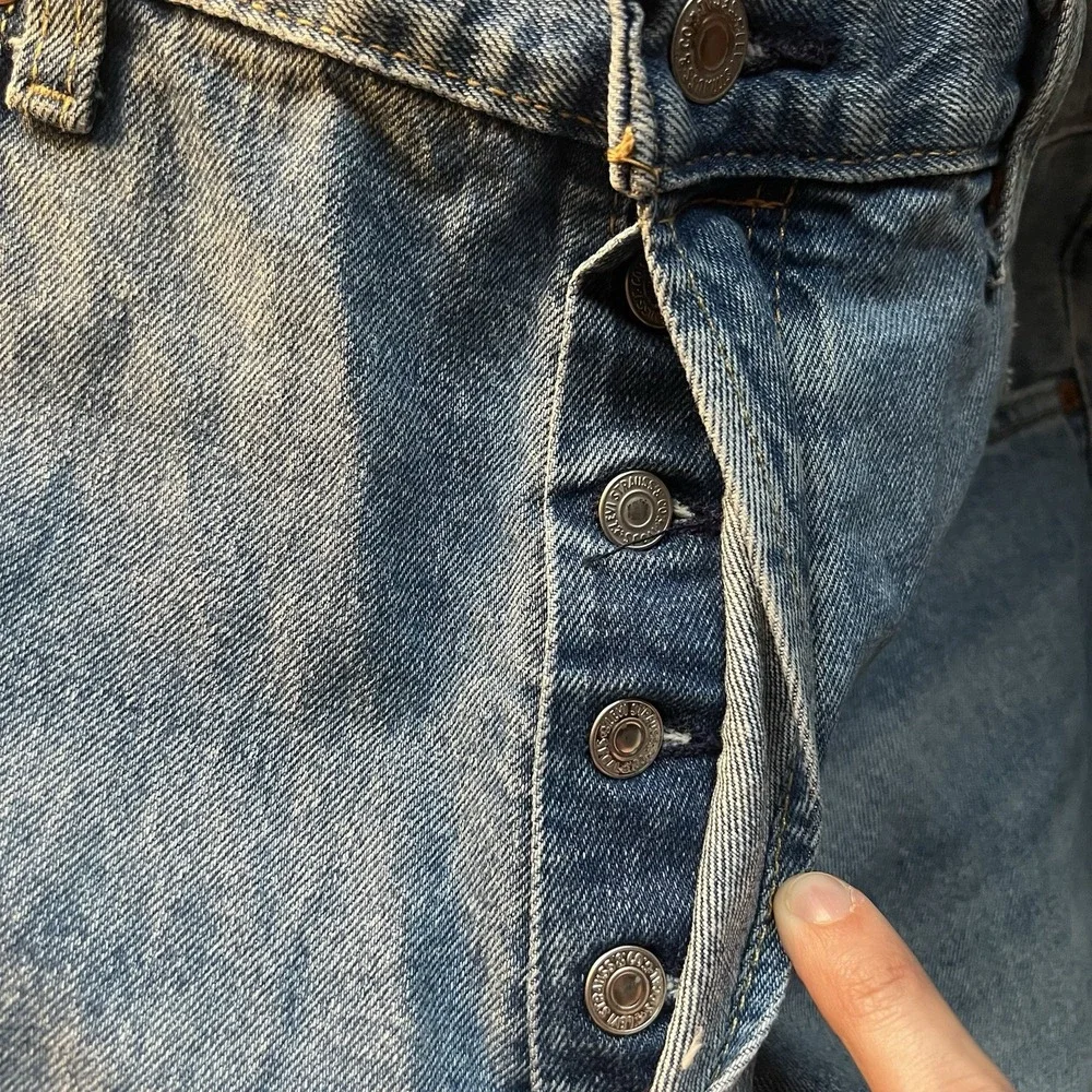 Levi's Premium 501 '93 Jeans Mens 36x30 Blue Straight Leg Button Fly 90s Fit